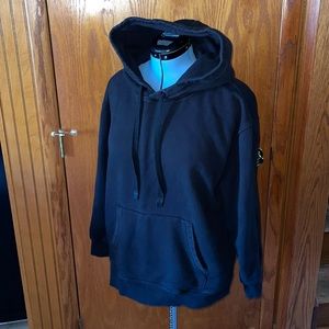 Athleta Limited Edition Marais Lace Black Hoodie Sweatshirt